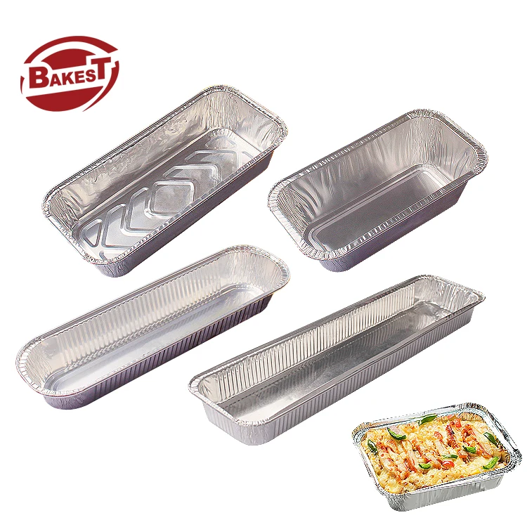 Baket Wholesale Personalized Silver Disposable Aluminum Foil Food Tray