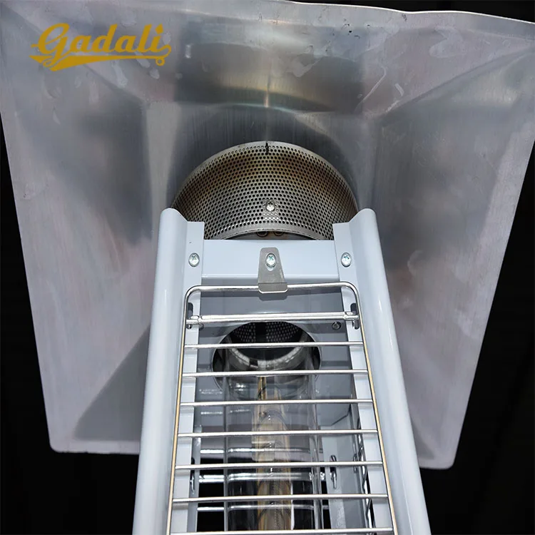 Регулируемый термостат, автономный стеклянный трубчатый нагреватель для патио, наружный инфракрасный светодиодный нагреватель для патио