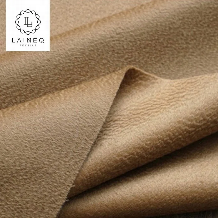 Fancy Design Winter Coat Merino Wool Cashmere Knit Crepe Surah Fabric