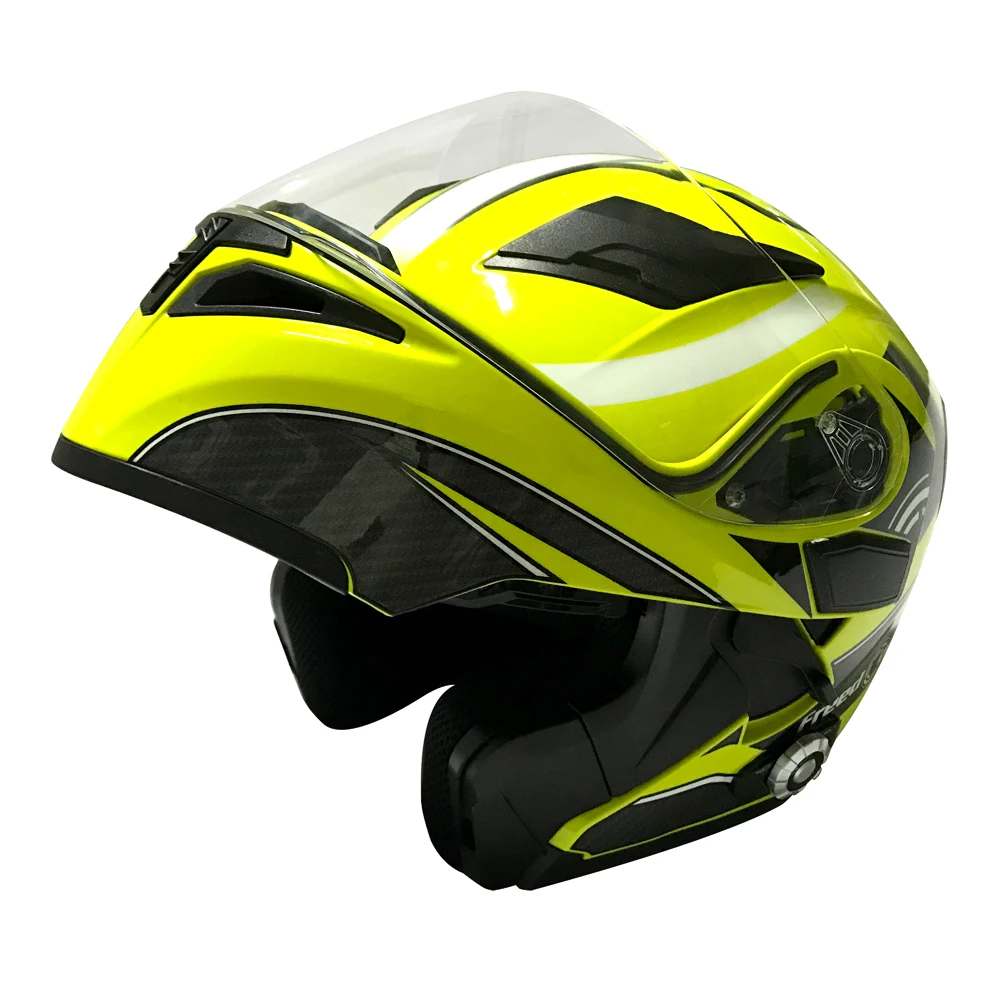 Vintage Stijl Motorhelm Met Bluetooth Open Helm Met Dubbele Zonneklep 3