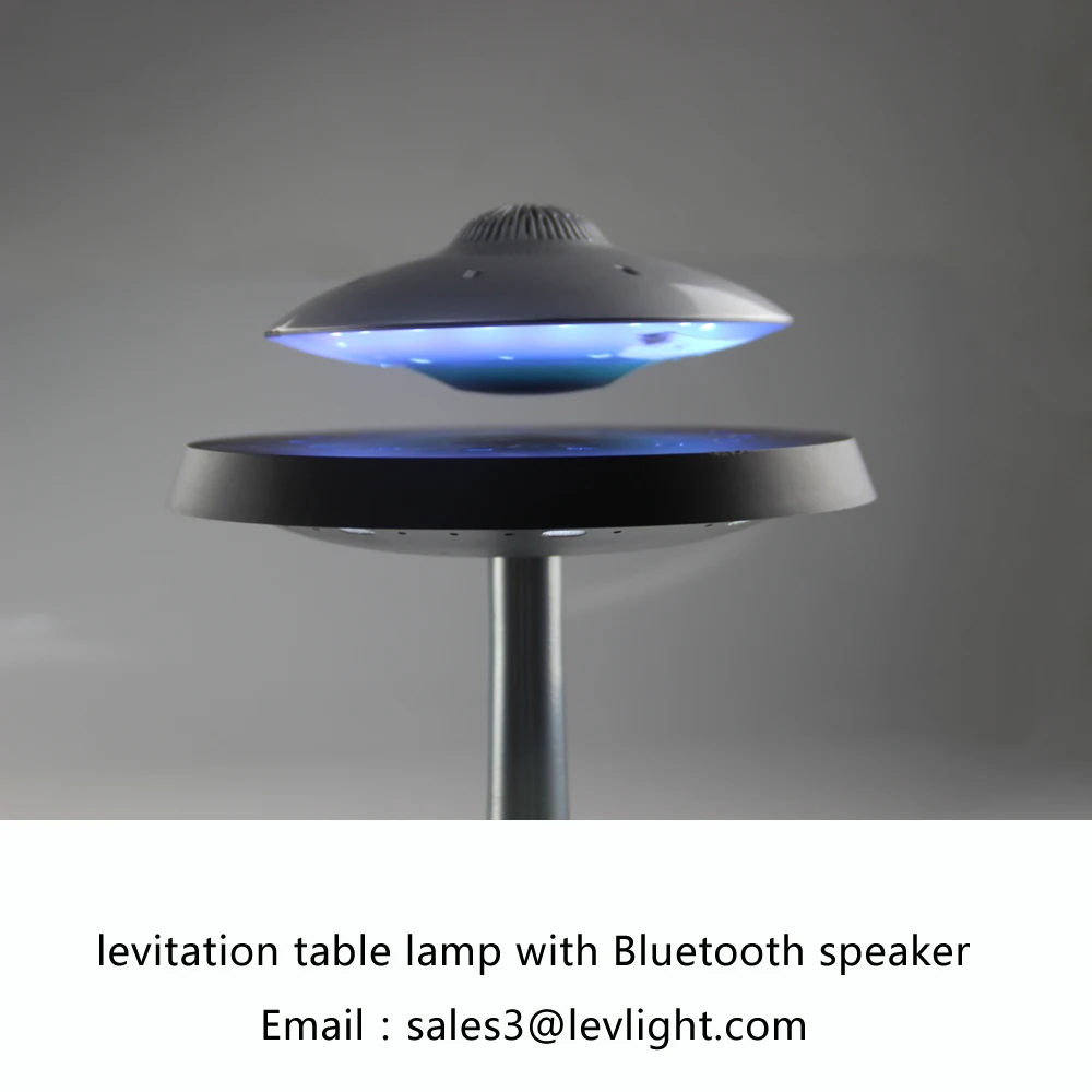 Levitation LED Table Lamp with UFO Speaker Original Design by HCNT