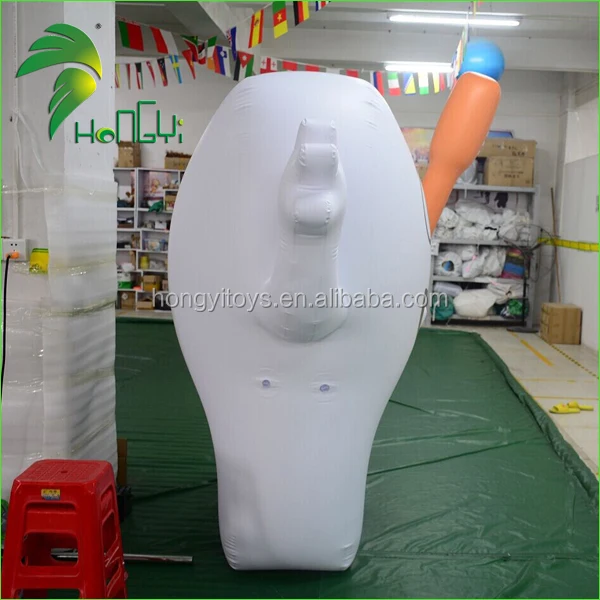 Giant White Inflatable Tooth Model / Inflatable Tooth Balloon With Inflatable Toothbrush for Advertising