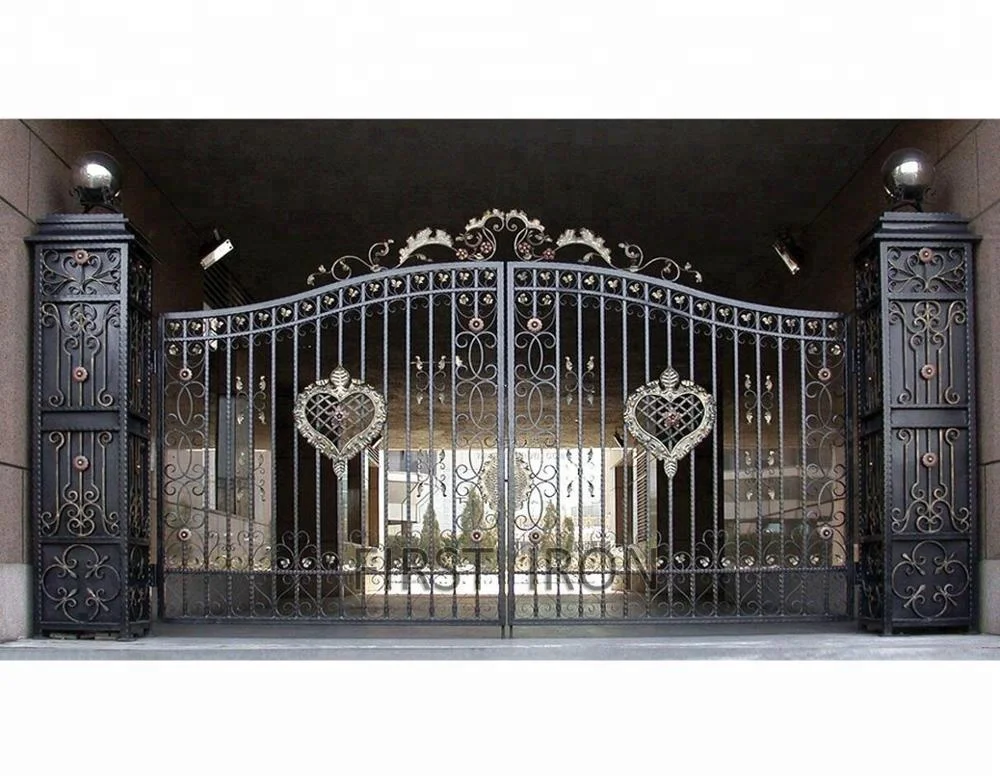 antique iron garden gate