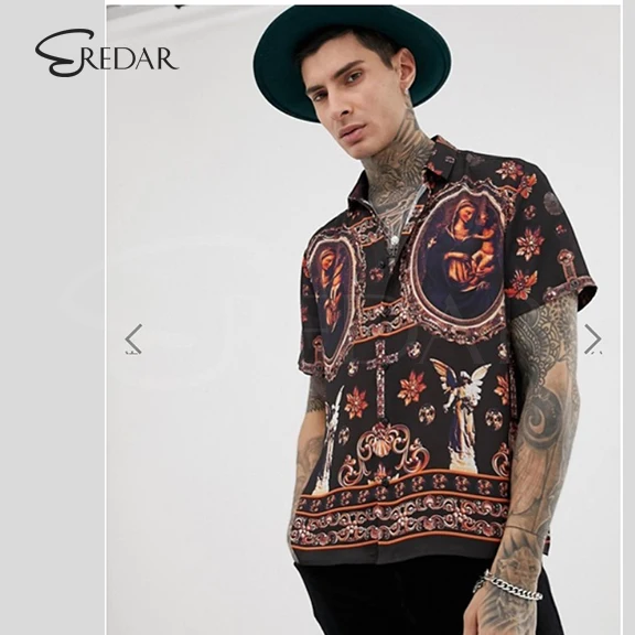 batik print shirt mens