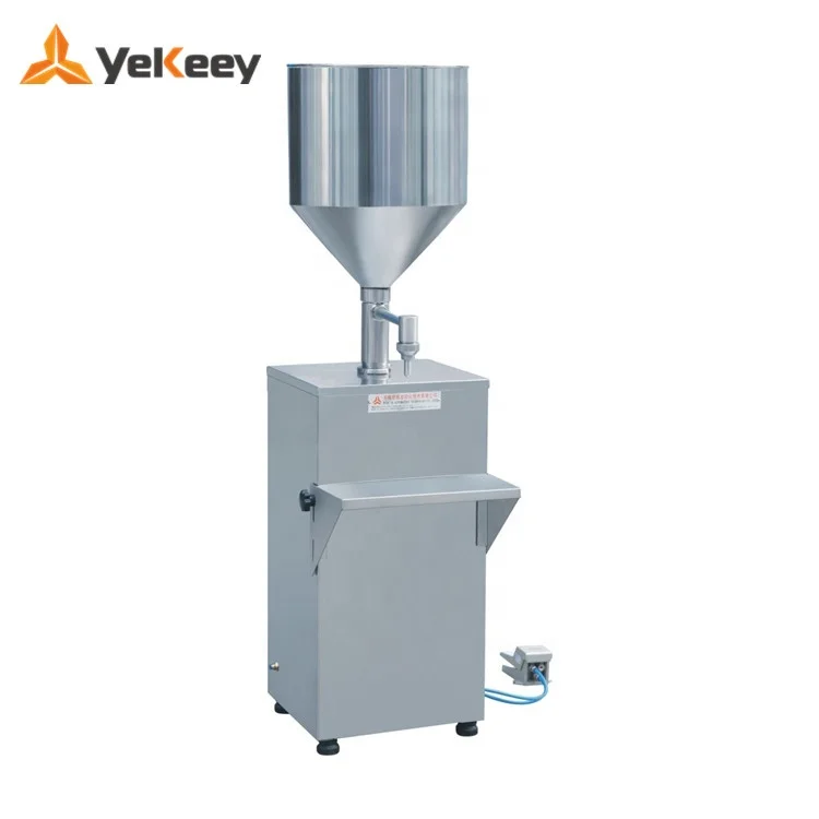 GS-2 горячая Распродажа полуавтомат пневматический наполнительная машина для жидкий крем