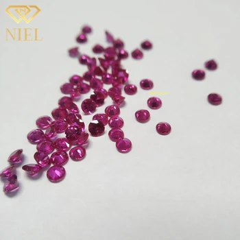 2.75mm Natural Myanmar red ruby stone price per carat burma ruby gemstone for necklace