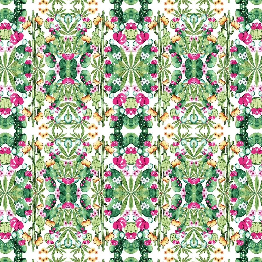 Washable Woven Polyester Spring Floral Table Cloth