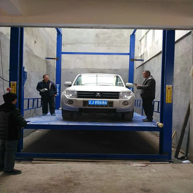 Veículo duas pós Carro Empilhador Estacionamento Duplex Automático do  Sistema Garagem do carro elevador estacionamento - China Simples  estacionamento para carros elevadores, elevar o carro