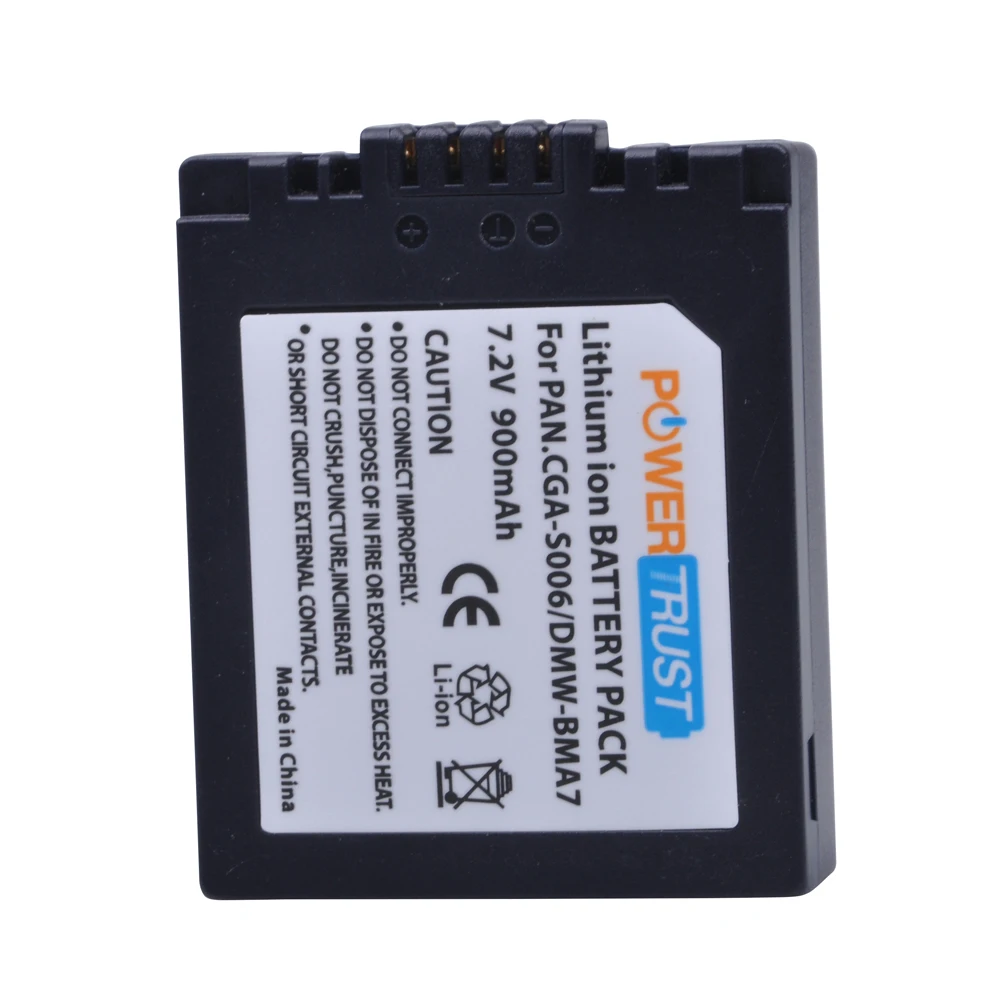 
CGA-S006 CGA S006 CGAS006 CGR-S006E DMW-BMA7 BP-DC5 литий-ионная батарея для цифрового фотоаппарата Panasonic DMC FZ7 FZ8 FZ18 FZ30 FZ35 FZ38 FZ50 