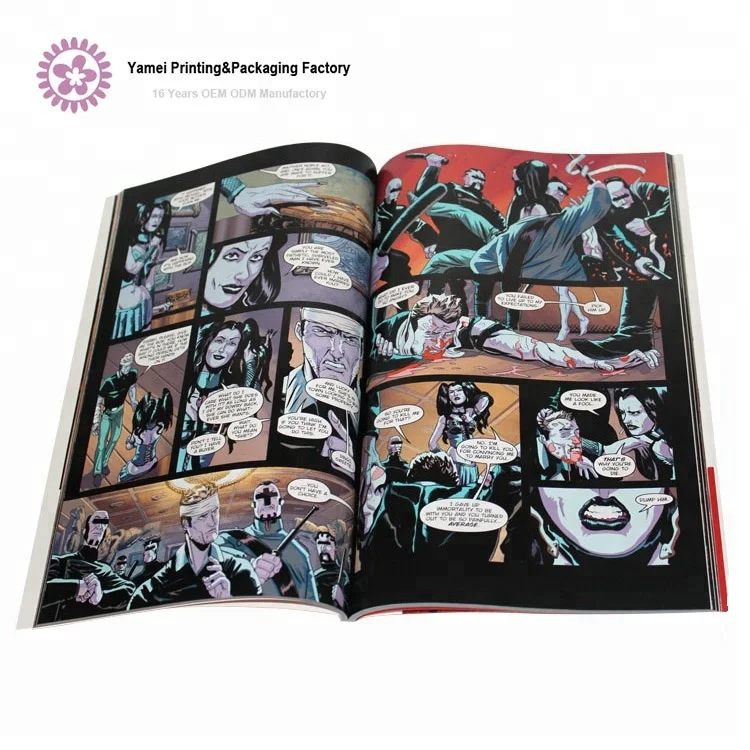 Customization Print Designed Full Color Comic Books Illustration Books Manga Printing on Demand