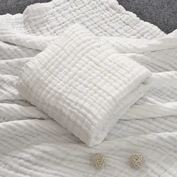 Прямая продажа с фабрики, оптовая продажа, Лот из 6 слоев 100% хлопковая муслиновая пеленка