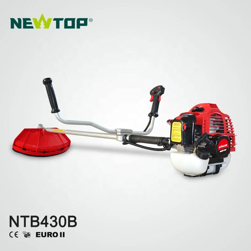 Red/orange color brush cutter petrol engine 43cc grass cutter farming machine