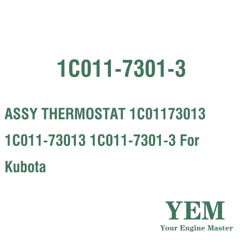 ASSY THERMOSTAT 1C01173013 1C011-73013 1C011-7301-3 for Kubota