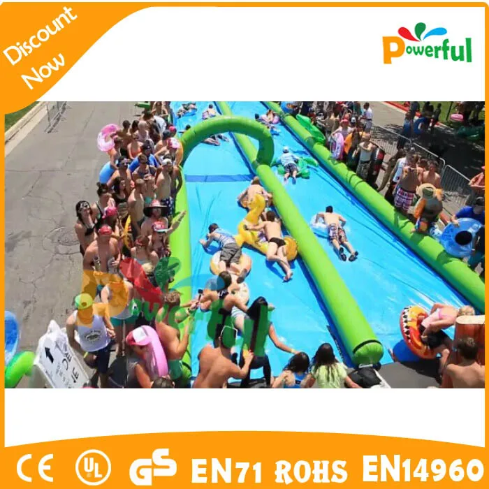 50m 100m 200m Custom Made Inflatable slip n Slide the City Inflatable Water Slide