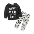 2016 New Baby Boys Children Tracksuit Casual Clothing Children T shirt Kids Pants 2 pcs kids