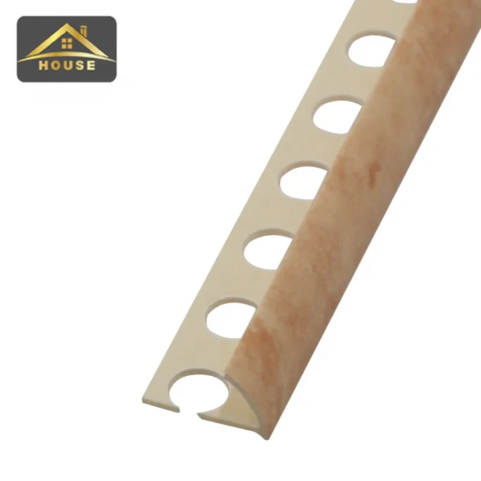 Foshan Manufacture FSF High Quality PVC Tile Trim Round Opened Shape Use for Wall and Floor Decoration