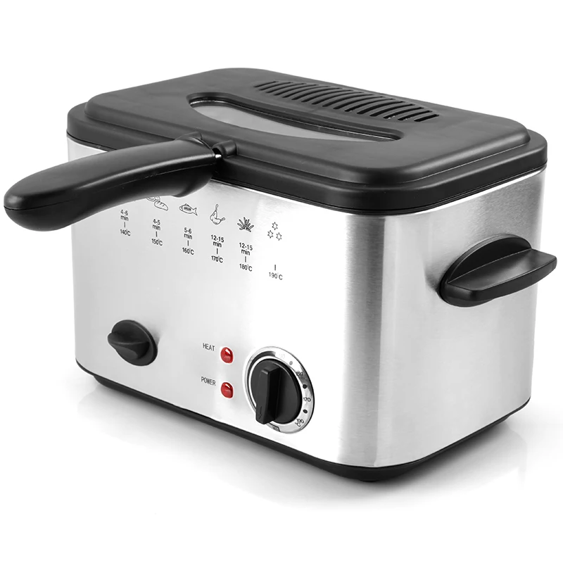 1200 Вт 1 2 л квадратная электрическая фритюрница бытовые фритюрницы масляные фильтры для домашнего использования