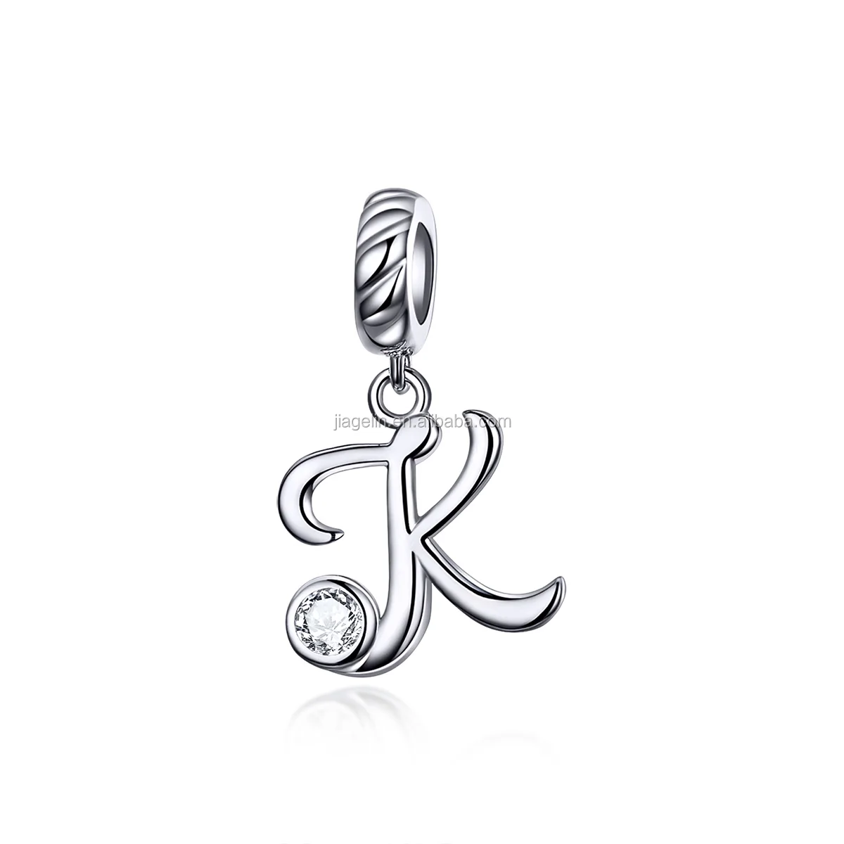 Fashion Charm S925 Sterling Silver 26 Letters Alphabet Pendant Necklace Letter K Bead Buy Sterling Silver Interchangeable Bead Ring Cube Alphabet Letter Beads Sterling Silver Corrugated Beads Product On Alibaba Com
