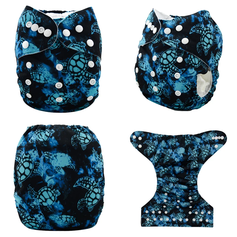 JinoBaby Stay Dry Cloth Nappies Washable Diapers Reusable Diapers Fits for 3kgs to 17kgs with 1PCS