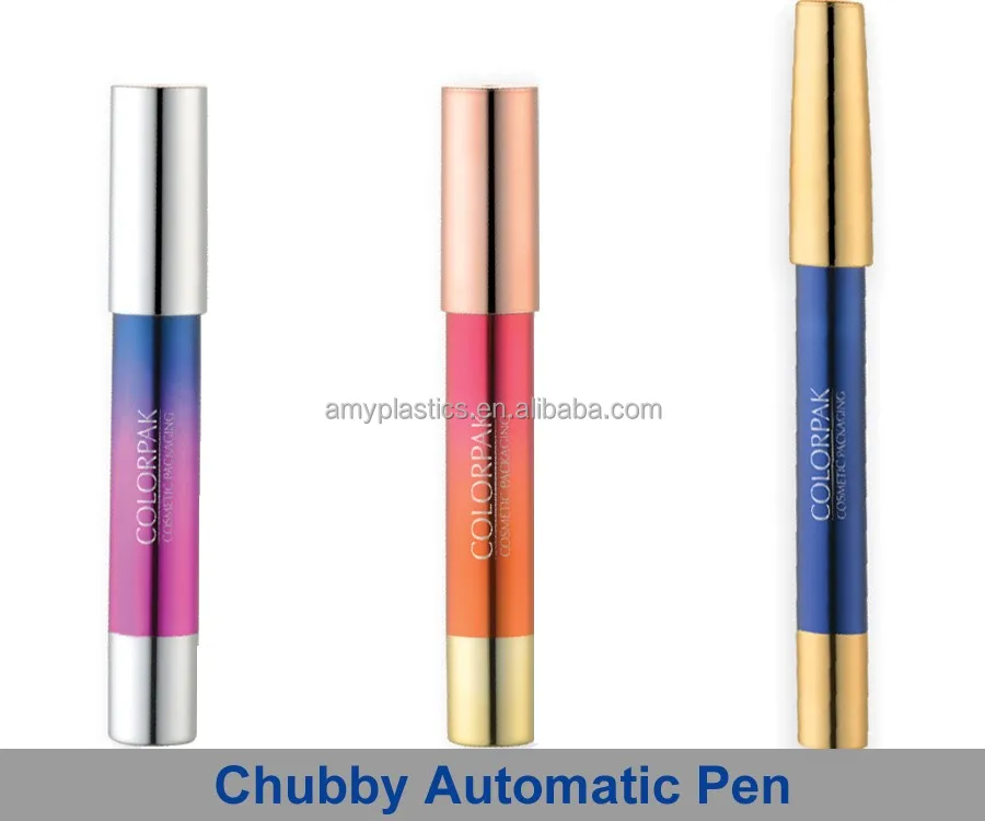 Empty Lipstick Pen For Makeup Cosmetic Packaging With Chubby Automatic Pencil