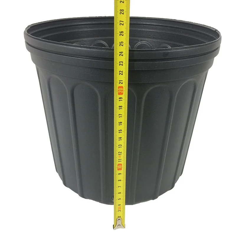 Cheap 12 Inch Large Plastic Flower Pots, Gallon Pot Wholesale for Tree Plant