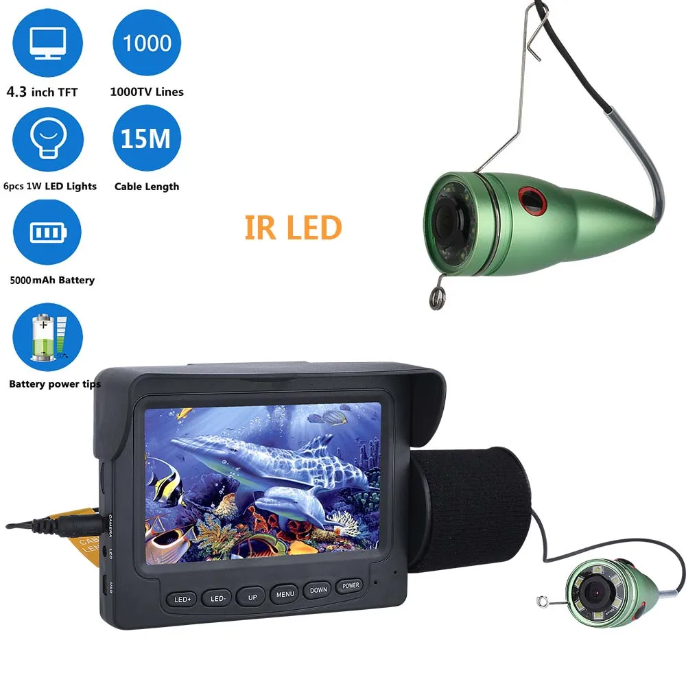 Sun Visor For  Fish Finder Underwater IR Video Camera 7" LCD Monitor 