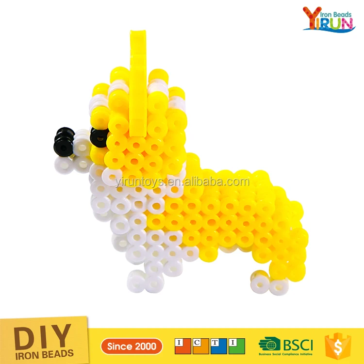 Детские игрушки горячие продажи пластиковых образовательных DIY гладильная бусы ассорти 5 мм Perler шарики Логические