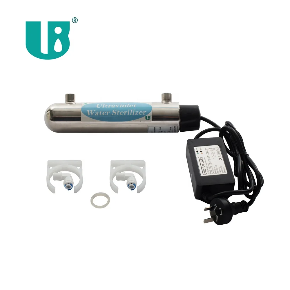 11W 1GPM Uv Water Purifier with Stainless Steel for Kitchen Water Purification with Uv 254nm Lamp Uv Sterilizers for Water