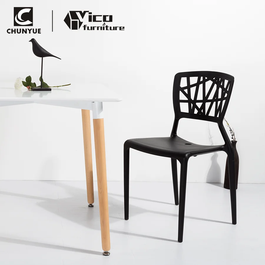 Сверхмощный стул без подлокотников для вечеринки, кафе, необычный, vip, жесткий пластиковый стул из полипропилена без рук