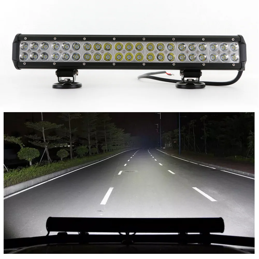 20" barre lumineuse 126W LED pour lampe de conduite tout-terrain de voiture SUV
