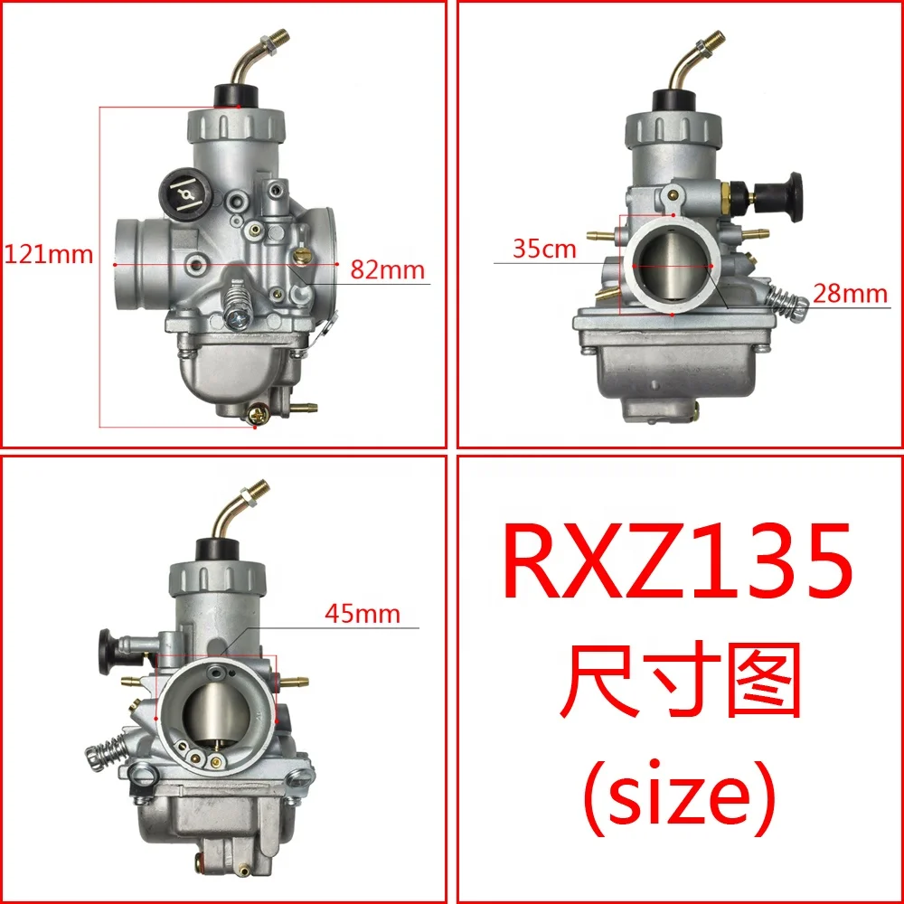 Мотоцикл 2 тактный карбюратор для RXZ135 RXK 135 RX Z мотогонок мощность