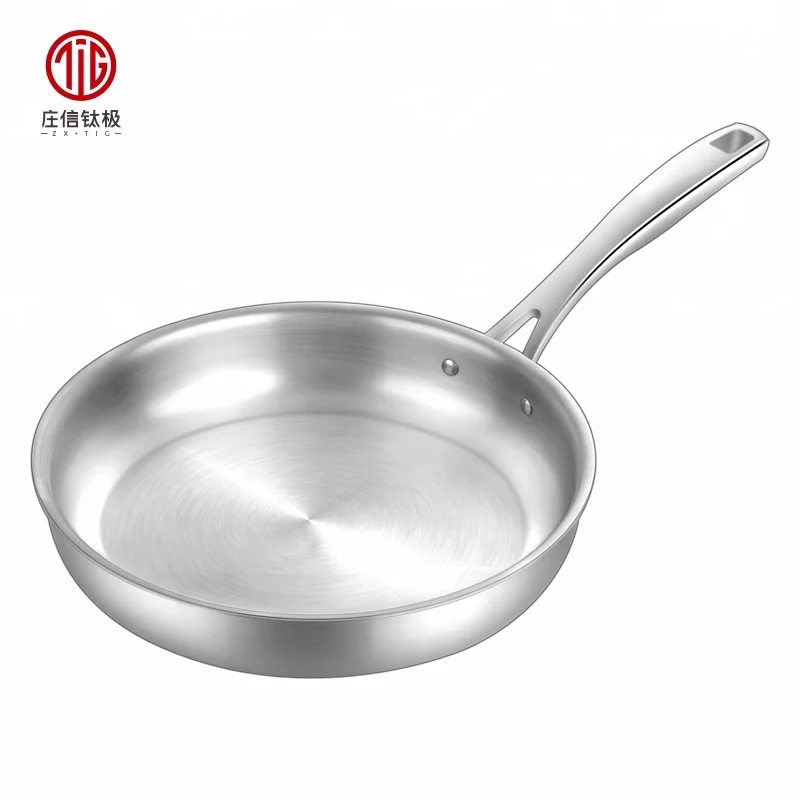 Chef  Round Fry Pan Titanium Pan Non-stick Frying Pan with Lid