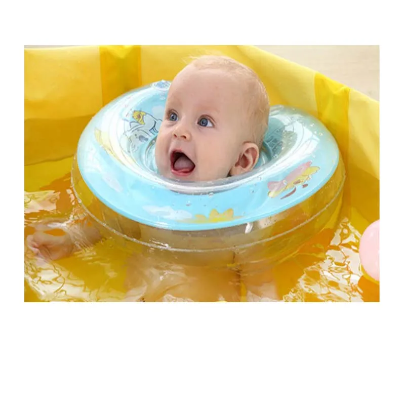 Baby Infant Bath Swim Swimming Aids Neck Collar Float Ring Float Tube