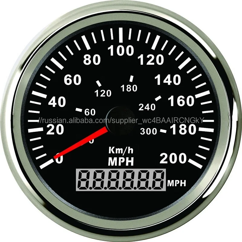 Мотоцикл лодка автомобиль грузовик 85 мм GPS Спидометр 200MPH 300 км/ч пробег