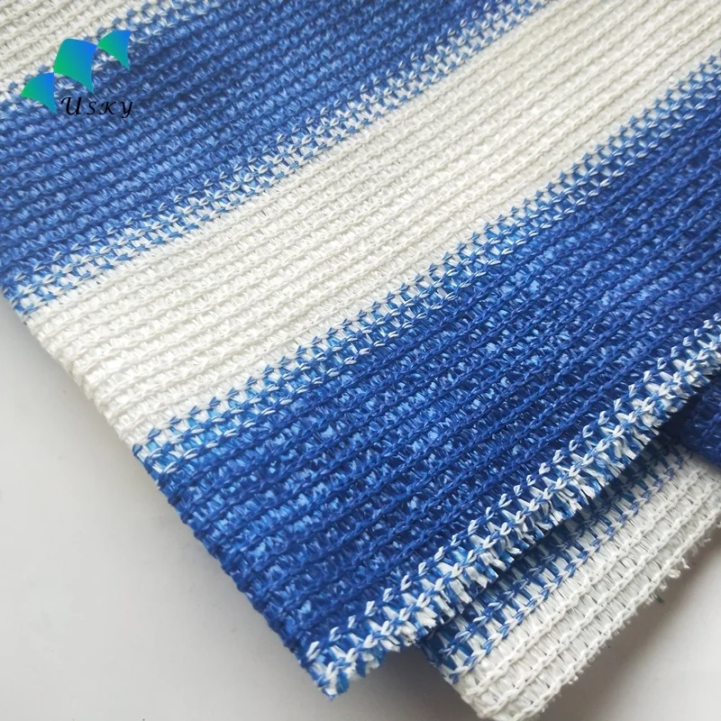 180gsm HDPE Fabric Beige Shade Net Balcony protection for Qatar