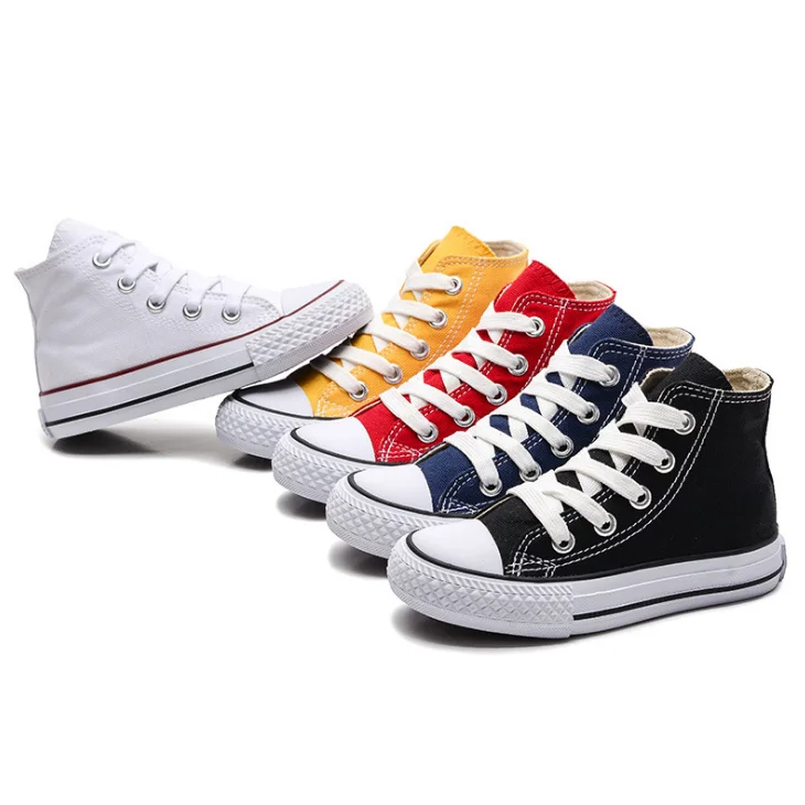 high ankle canvas sneakers