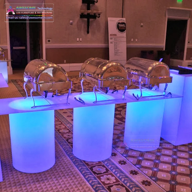 Table Pour Mariage / Led Banquet Hall Ballroom Table for Wedding