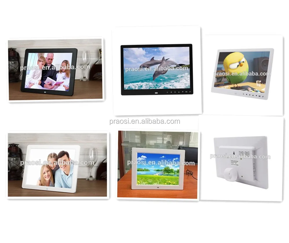 Remote Control 12 Inch Black/green/pink/whitevDigital Photo Frames