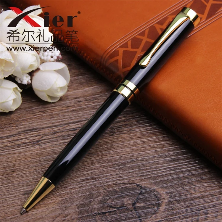 Последняя акция подарок шариковая ручка с индивидуальным логотипом роскошная из тяжелого металла золотым