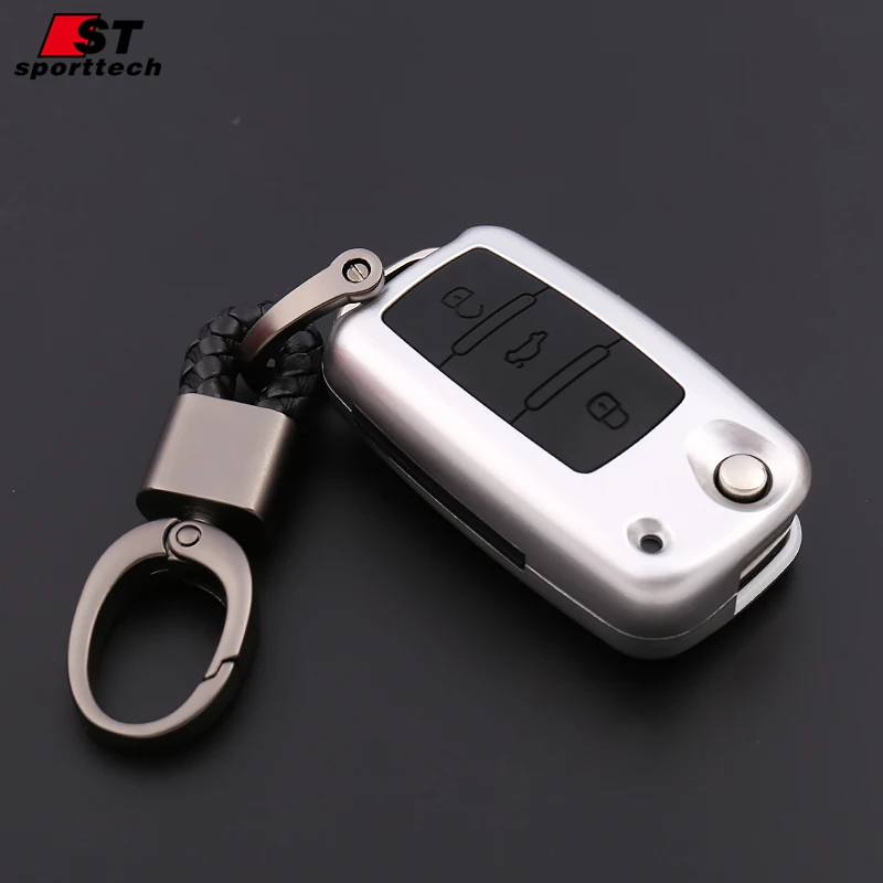 Пластиковый умный чехол для автомобильного ключа с 3 кнопками, двойная защита, силиконовый чехол для автомобильного ключа, индивидуальный чехол для автомобильного ключа для SKODA