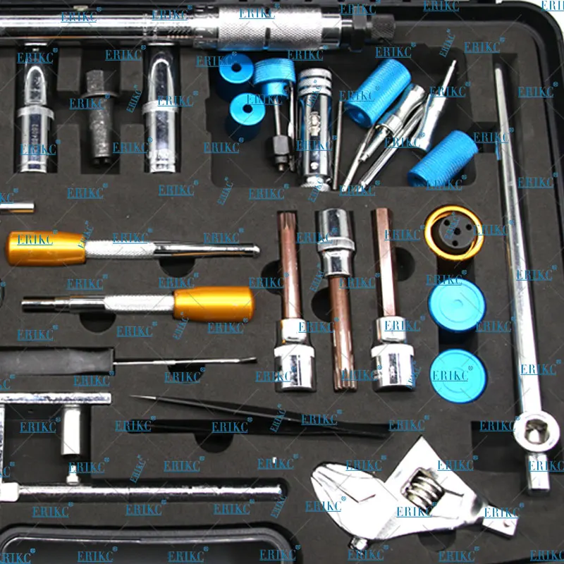 ERIKC diesel Injection Pump Tools and Automotive Common Rail Injector Disassemble Tool Kits 40 PCS Dismantling Device