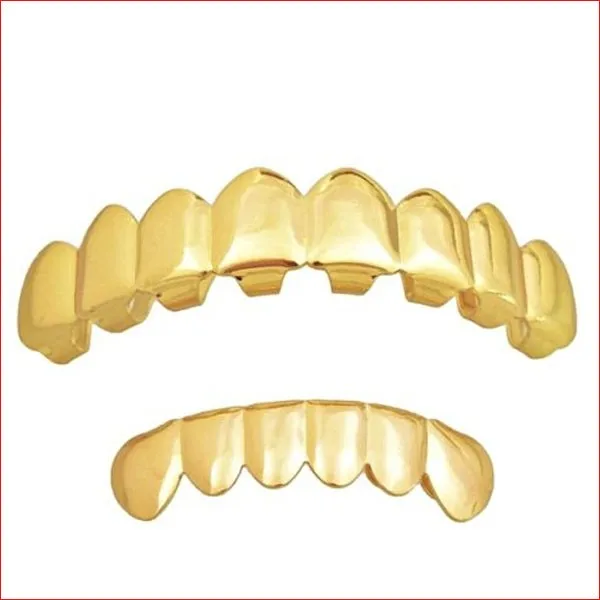 Blues Wholesale Fashion Teeth Grillz Custom Cheap Copper 8 Eight Tooth