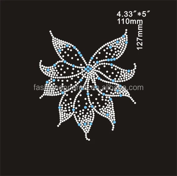 hot sale flower design strass hotfix