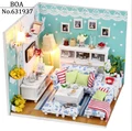 Christmas Birthday Gift Diy Doll House 3D Handmade Wooden Assembles Model Building Kits Miniature Dollhouse butterfly