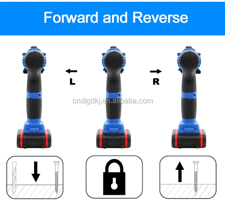 Worksite Brushless Power Drills Hammer Screwdriver Drill Machine