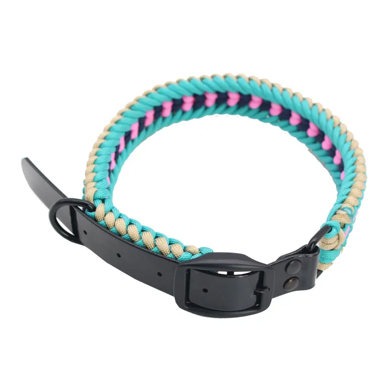 Регулируемый на заказ нейлоновый Паракорд для дрессировки ошейник