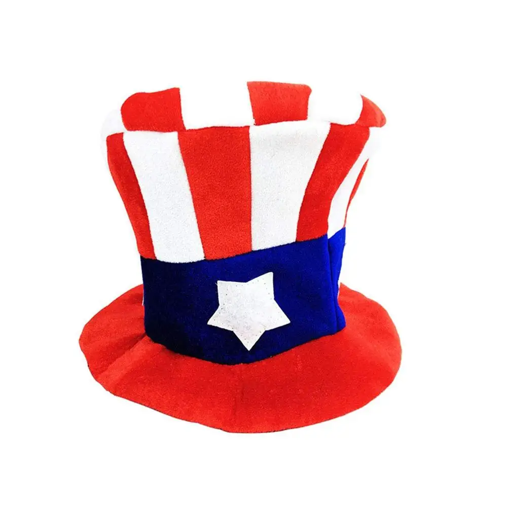 H23 082 USA Uncle Sam Top Hat American Independence Day Assorted Designs Bulk 