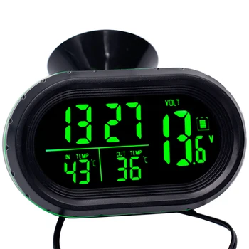 DC12V 24V Digital Meter -20~+100 Degrees Celsius Thermometer Dual display Temperature  Meter for Car/