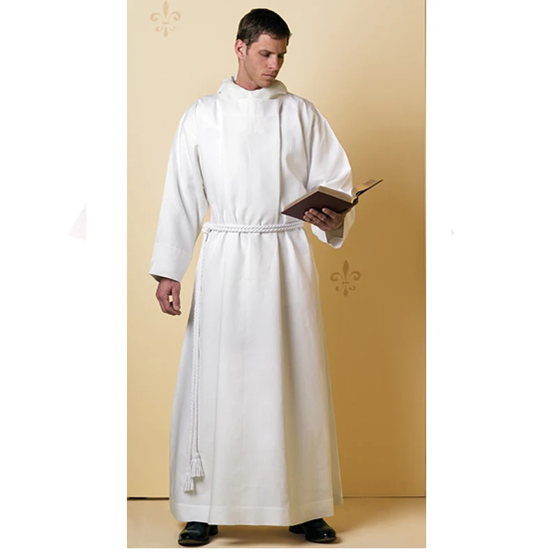 Church Textile Chasuble Alb Robe Produce White Liturgical Gown