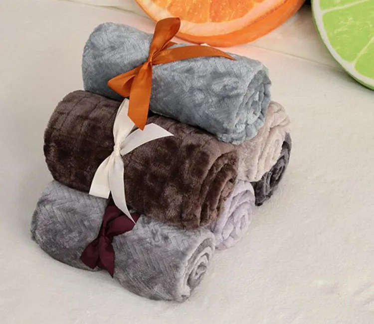 Дешевая распродажа Флисовое одеяло фабричное плюшевое вязаное приятное на ощупь супер мягкое толстое Фланелевое из 100% полиэстера